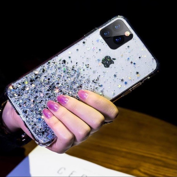 🎉3 FOR $20💕iPhone 11 Pro Silver Star Case💕 - Picture 9 of 14